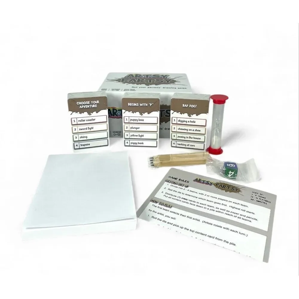 Artsy Fartsy Party Drawing Game New Sealed Complete Adult Family Fun